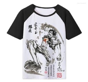 Men039S T Рубашки унисекс аниме мультфильм одно кусок футболка Luffy Zoro Nami Chopper Law Casual Tshirt Tshirt6139538
