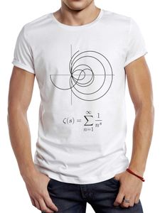 Erkek Tişörtleri Thub Retro Riemann Hipotez Erkek Tişört Giriş Grafik Bilim Spor Bez Vintage Basit Çizim Gündelik Üstler Yatık T240509