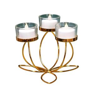 Supporto per candelabelle metalliche Porta di candele di ferro per romantico Cena a lume di candela per la cena decorazione di decorazioni retrò ornamenti per camera da letto retrò