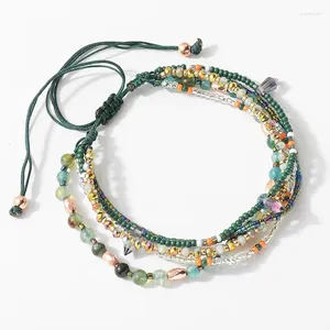 Strand 2024 Bracciale di perline di riso bohémien Bracciale fatto a mano con accessori per festivari per feste per donne retriche etniche