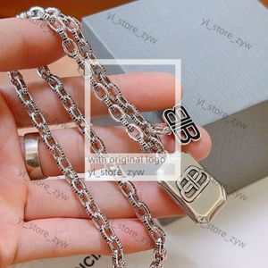 Pendant Necklaces jewelry bb earrings New Double Letter Full Diamond Thick Chain Necklace Womens Light Luxury Celebrities High Quality Advanced Sense