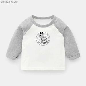 Tシャツ山羊座星座のデザイン水瓶座乙女座魚座魚魚類新生児の赤ちゃんTシャツ子供用ラグランジアン色長袖TシャツTopl2405