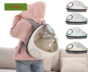 Carriers de gatos abriga animais de estimação de gatos mochila multifuncional grande espaço respirável saco de cachorro removível filhote portátil externo trav4519284