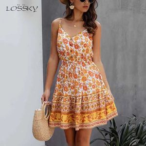 Основные повседневные платья с двумя частями платья Loskky Summer Womens Dress Button Cotton Mini Sunskirt Fashion Sexy Sexy Bort Back Spact Elastic Taist