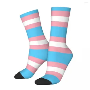 Calzini maschili hip hop vintage transgender pazzo lgbtq orgride unisex stile stile stile stampato funny happy equipaggio calzino regalo