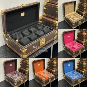 COSMETIC CASE NOMBLY BOX COFFRET Polyvalent Volt Leather Watch Box 8 Mens Watch Organizer Jewelry Storage Boxes Fashion Womens Rings Tray Cases