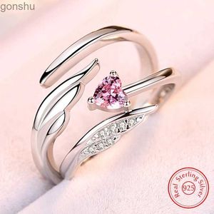 Casal toca as mulheres 925 jóias de moda de prata esterlina New Crystal Zircon Wings Mens Casal Ring XY0347 WX