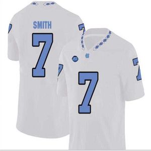 Custom Men Youth women UNC Tarheels Jonathan Smith #7 Football Jersey size s-5XL or custom any name or number jersey 2686