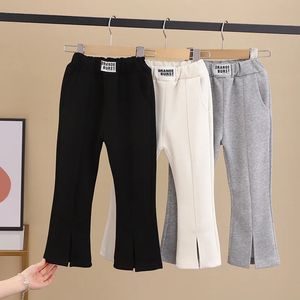 2-8T Toddler Kid Baby Girls Clothes Autumn Infant Girls Pants Elegant Split Fashion Flares Pants Childrens Bottoms Trousers 240508