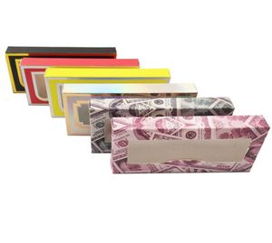 Nya 50st tomma ögonfransar förpackning mjuk pappersfransbox marmor design för 25 mm rems fransar 3d mink fransar4468774