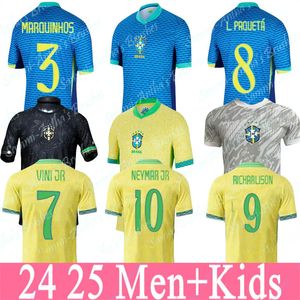 22 2023 2024 Maglie da calcio Brasile L.Paqueta Neymar Vini Jr.23 P.Coutinho Richarlison Shirt da calcio G.Jesus T.Silva Bruno G. Pele Casemiro