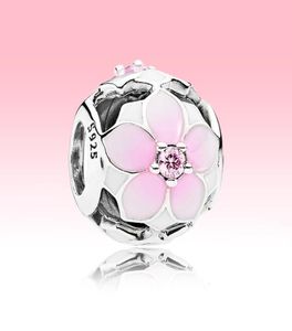 APPOGIA PACCHIA PINK Magnolia Flower Cash con scatola originale per perline in argento sterling P 925 Bracciale che produce Charms8945117