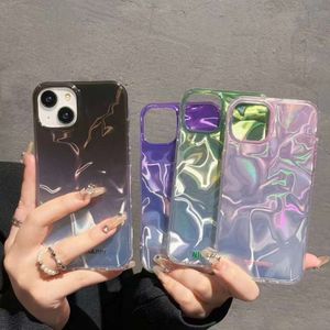 Instagram Gradient Water Ripple IMD Telefon Laser 13 Apple 15Pro odpowiednie dla iPhone 14 Pakiet Pakiet Anti Drop Case