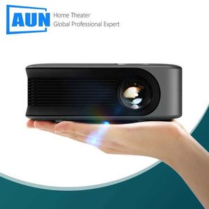 Projectors AUN A30 Mini Projector Portable LED Video Projector Intelligent TV Laser 3D Cinema Beam Home Cinema 4K 1080p Movie Through HD Port J240509