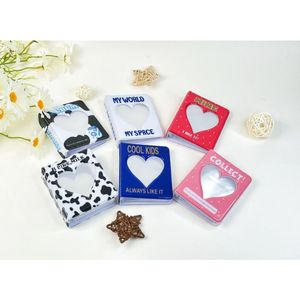 36 fickor 3Inch fotoalbum Instax Mini Cow Pattern Fotoalbum Porto Stamp Collection Book Home Decoration Photocard Holder