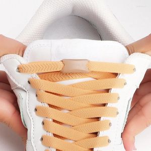 Schuhteile Die No -Krawatten -Schnürsenkel für Frauen- und Herrenschuhe elastische Schnürsenkel einfach zu bedienen mit Presssperre Faulen Schnürsenkel 1 Paar