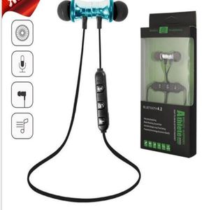 Najnowsze słuchawki Bluetooth Magnetyczne bezprzewodowe sportowe słuchawki Zestaw słuchawkowy BT 42 z mikrofonem MP3 douszne do smartfonów iPhone 1113351