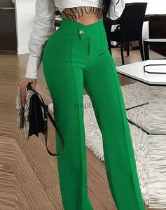 Women's Pants Capris Autumn and Winter Pants Womens 2023 Fashion Edition Casual Sexig Button Straight Wide Leg Workwear Y2K Street Clothll2405