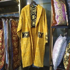 Luksusowe klasyczne bawełniane szlafroki mężczyźni kobiety marka topowa Kimono ciepła wanna szata domek noszenie unisex szlafroki KLW1739 3BB4CQ9L5587694