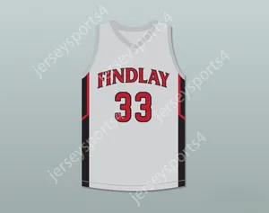 Juventude/crianças personalizadas Bol Bol 33 Findlay Prep Grey Basketball Jersey 1 Top Stitched S-6xl