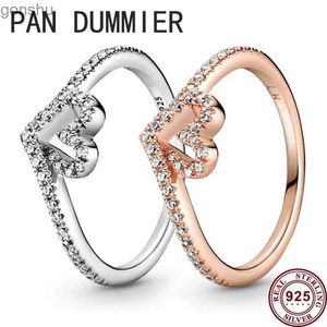 Paarringe neue 925 Sterling Silber Exquisite Love Bone Womens Pan Ring Hochzeit Geschenk Paar hochwertige Mode Charme Schmuck WX WX