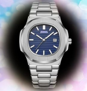 Beliebte Militärmänner große Größe Uhren Square Dial Face Edelstahluhr Quarz automatisch Tag Datum Zeitkette Armbandkalender importiert Customed Logo Uhr