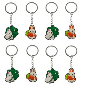 Keychains Lanyards White Rabbit Keychain für Kinderparty bevorzugt die Schlüsselringe cooler Farbton mit Armband -Tastatur Geeignet Schichtw57