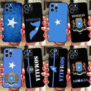 Cep Telefon Kılıfları Somali Ulusal Bayrak Telefon Kılıfı IPhone 15 11 12 13 14 Pro Max Mini XS XR 7 8 Plus SE2 Fund Coque Capa Cover J240509