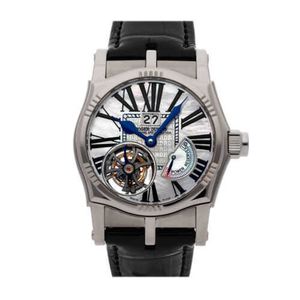 مصمم الساعات الفاخرة للرجال الميكانيكية التلقائية Roge Dubui التعاطف Tourbillon WG MOP WATCH SY43030GSN1.7ASI