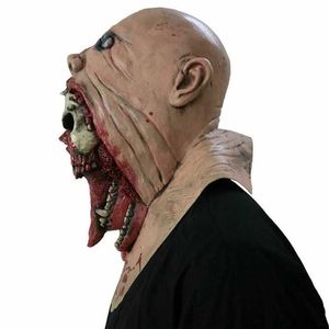 Party Masks Halloween Bloody Terror Tear Mask Double Layer Skull Latex Role Playing Props Decoration Q240508