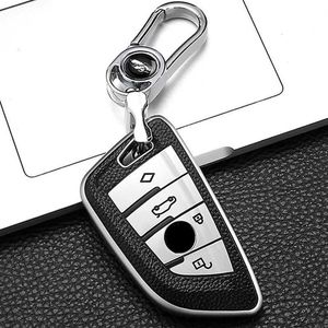 Car Key Leather Style Car Remote Key Case Cover Shell For BMW X1 X3 X5 X6 X7 1 3 5 6 7 Series G20 G30 G11 F15 F16 G01 G02 F48 Keyless T240509
