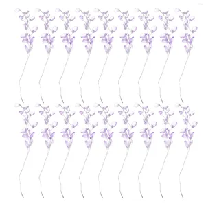 Flores decorativas 50 PCs simulação gota de flor de flor de acrílico adorno vasos de decoração de decoração de decoração de decoração diy