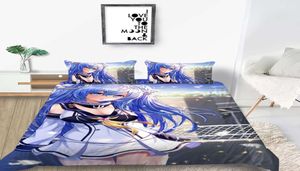 Anime Girls 3D Printed Bedding Set Däcke Cover Set Pillow Case Twin Full Queen King Adult Kids Bedclothes5870068