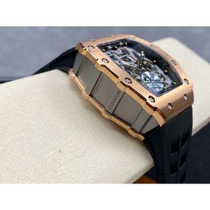 Designer Men's 40x50x16mm Mechanics Carbon Watchs Size RM11-03 Superclone Titanium Montres Chronograph KV RM011 Luxe Fiber Fly-Back Ceramic FECB