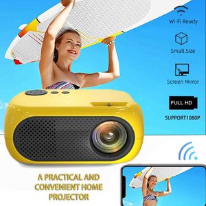 Проекторы M24 Mini Projector LED Portable Home Projector, совместимый с HDMI USB 640 * 480p, поддерживает 1080p Video Beam Projector Подарки J240509