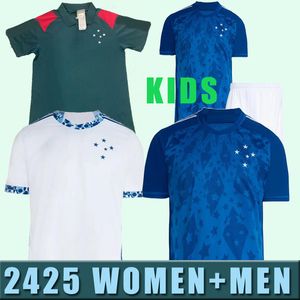 2024 2025 S-4xl Cruzeiro EC Soccer Maglie a casa Donne Outubro Rosa Giovanni Edu Bruno Jose Adriano Camiseta de Raposas Shirt calcistici 2024 2025 ESPORTE CLUPE