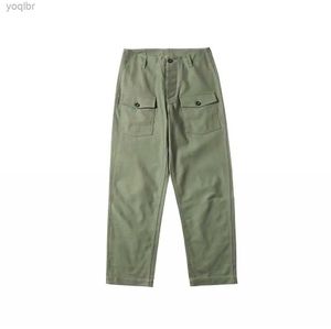 Men's Pants Repro USAF CWU-5/P Mens Green Vintage Military JeansL2405