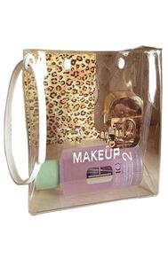 Fashion Women FAMOUS Clear Cosmetic Case Makeup Bag Makeup Tool Storage Case8971347