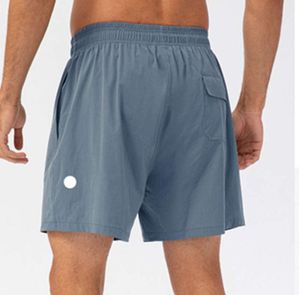 Men Yoga ostenta shorts curtos e secos rápidos com telefone de bolso traseiro casual em execução de ginástica Pant Lu Aritzia 1123ess