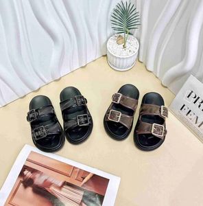 Fashion kids Sandals Double breasted design baby shoes sizes 26-35 Including shoe box designer boys girls slippers Dec20