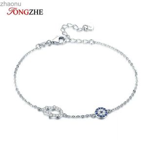 Kette Toshiba Lufthansa Hand böse Augen Zauber 925 Sterling Silber Lucky Blue Cz Kette Damen Trkiye Schmuck XW XW