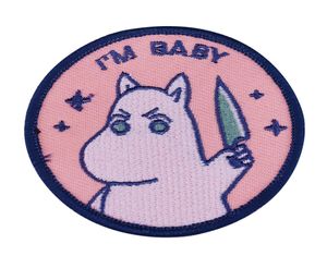 LOUFE MOOMIN SEW em patches Diga -me i039m Baby Funny Cartoon Animation Jewelry7611082