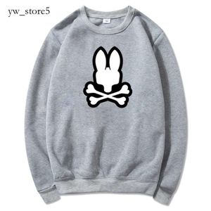 Psychologiczne króliczek zabawa z kapturem z kapturem Rabbit Botton Bad Bunny Purple Hoodie Sweater Sports Bluzy Mężczyzn Pullovers Psyco Bunny Blue 9376