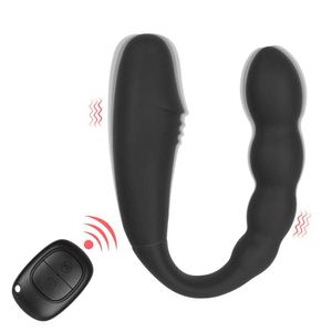 Altri articoli di bellezza per la salute Dildo femmina G-Spot Clitorine vaginale Massaggio anale Controllo wireless Controllo doppio testa Vibratore adulto 18 a forma di U Q240508