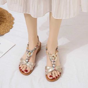 Sandals Shoes for Women 2023 Fashion Elastic Band Womens Summer Hot Sale Peep Toe Daily Wedges Zapatos H240509