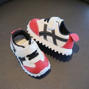 Sneakers Baby Soft Sole Walking Shoes Spring and Autumn Anti slip Kick Boys Girls Colored Sports Velcro H240509