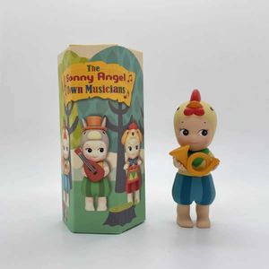 Blind Box Mini Figur Town Musicians Blind Box Toy for Girl Thief Rooster Cat Dog Donkey T240506
