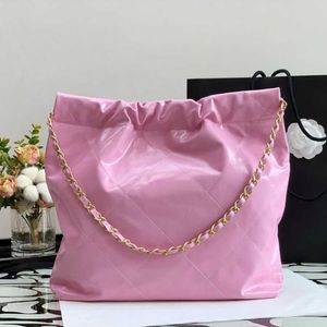 9A Original Quality New Style 22 Bag Tote Designers Women Handbags AS3260 Designer Shoulder Handbag 35CM Shiny Calfskin Garbage Bags Wi 281S