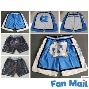 New University of North Carolina Men UNC Basketball Shorts Pocket PANTS All Stitched S-3XL 3 Colors Free Shipping 2544