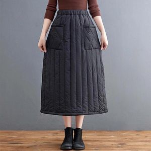 Skirts Women's Length Skirt With Pocket Fall Slimming Casual Loose Fashionable Temperament Commuting Versatile A-Line Pencil